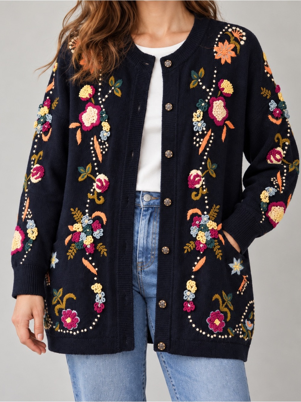 Vintage Floral Cardigan